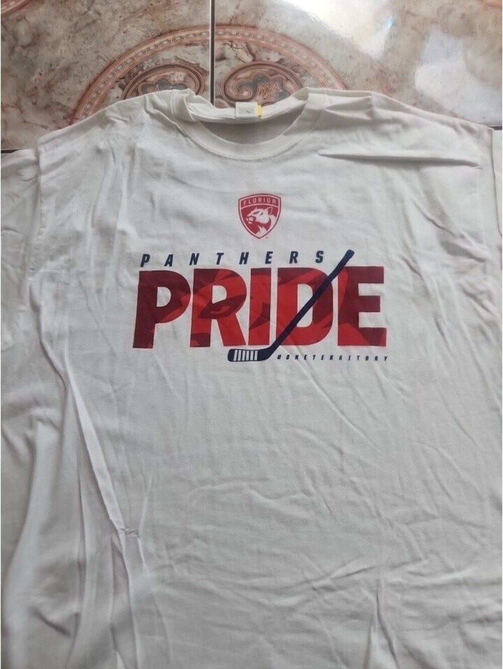 FLORIDA PANTHERS PRIDE #ONETERRITORY T-SHIRT SIZE XL - 100% HEAVY COTTON - NWOT